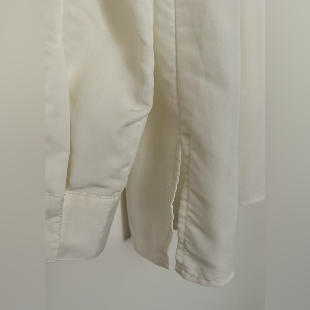 Notations Cream Color Button Down Blouse Size M - image 7